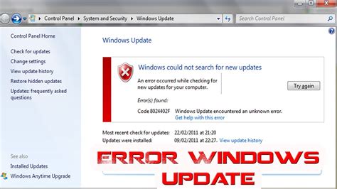 Cara Mengatasi Windows Update Error Pada Windows 7 How To Fix Windows