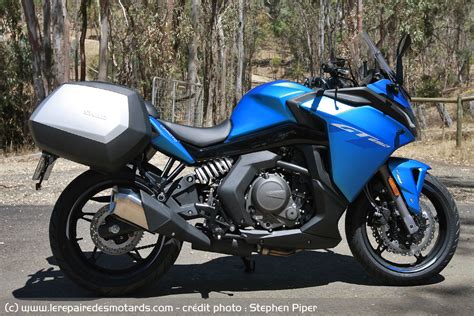 The impressive rideability and handling of the cfmoto 650 gt are provided by the kyb front fork suspension and the revised damping at the rear. Essai CF Moto 650 GT