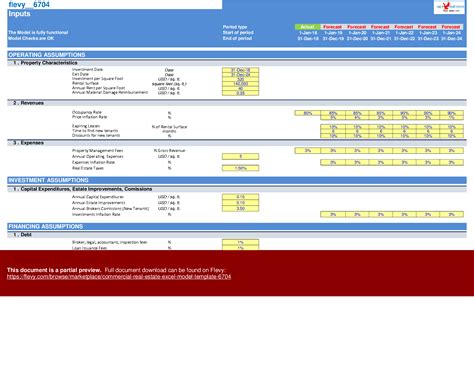 Commercial Real Estate Excel Model Template Excel Workbook Xlsm Flevy