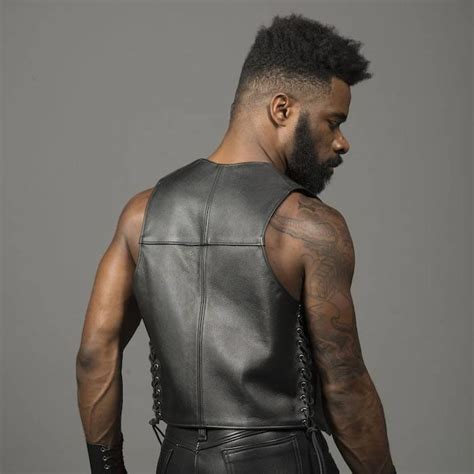 Square Vest Laced The Leather Man Inc
