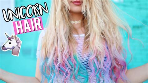 Saffron homemade hair dye for golden color. DIY Unicorn Hair! Dying My Hair Unicorn Colors Tutorial ...