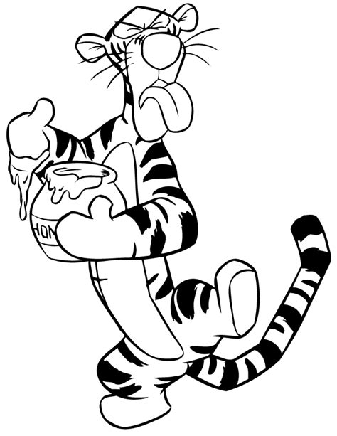 tigris színező oldalak Disney Március 2024