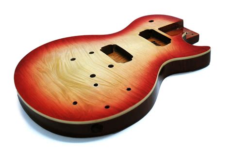 Cherry Sunburst Mahogany With Flamed Maple Top Les Paul Guitar Body