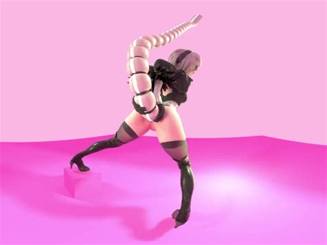 Nier Automata 2b Hardcore Tentacle Anal 4k Vr Animation By