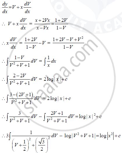 Find The Particular Solution Of The Differential Equation X Y Dy