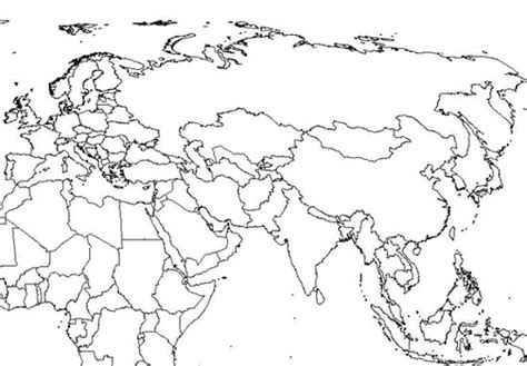 Blank Outline Map Of Eurasia — Schools At Look4