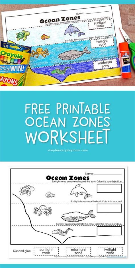 Printable Ocean Zones Worksheet Pdf Printable Word Searches