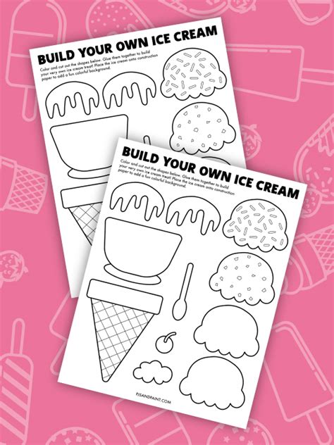 Free Printable Build Your Own Ice Cream Archives Pjs And Paint