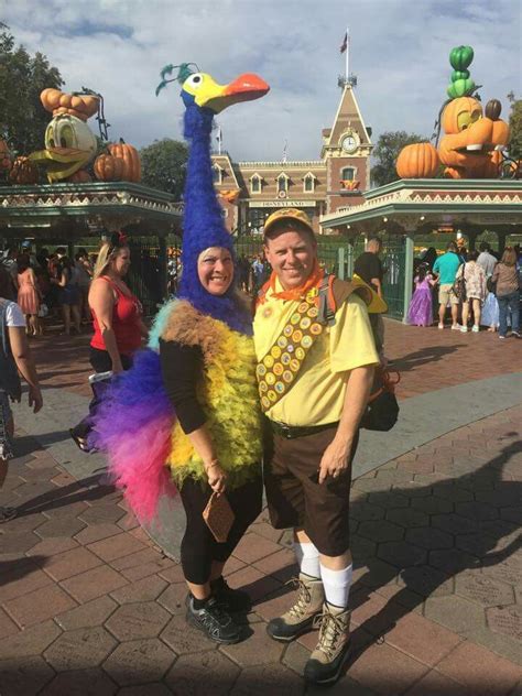 Kevin And Russell Costume From Up Outside Disneyland Monsters Inc