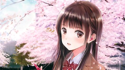 Cute Anime Girl With Roses Maxipx