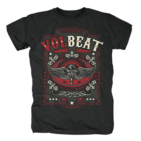 Bravado Western Wings Black Volbeat T Shirt