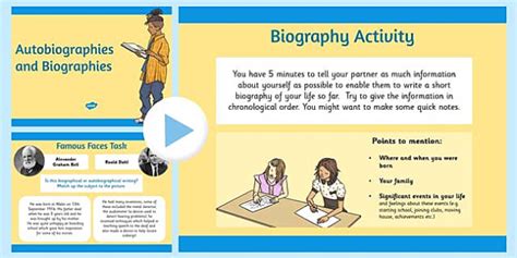 Autobiography Powerpoint Biographies And Autobiographies