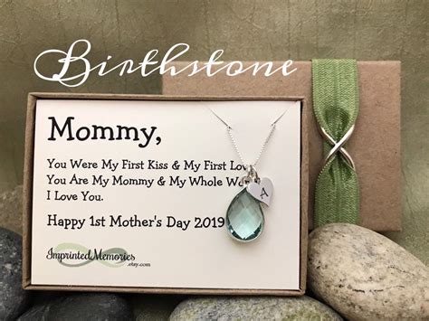 A pouch filled with eucalyptus and lavender to leave her shower smelling like a luxurious day at the spa. First Mother's Day Gift for New Mom - Personalized Baby's ...