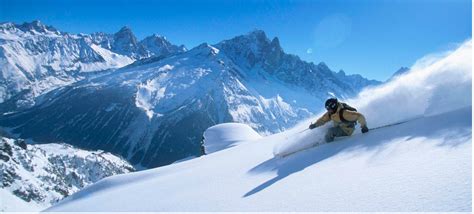 Press the down arrow key to interact with the. Powder skiing Chamonix, France. photo: le grand adventure ...