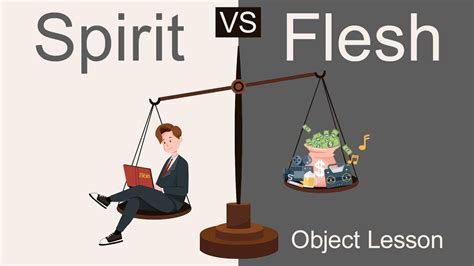 Object Lesson Flesh Vs Spirit Youtube