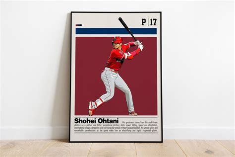 Shohei Ohtani Poster Digital Download Printable Wall Art For Baseball