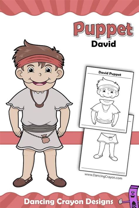David And Goliath Craft Activity Printable Paper Bag Puppets Video