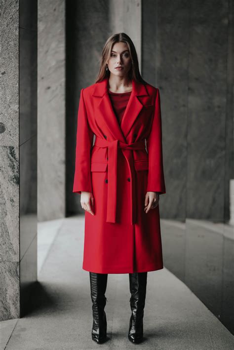 Classic Red Women S Coat Coats For Women Print Clothes Clothes For Women