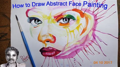 How To Drawing Face Abstract Face Painting Youtube