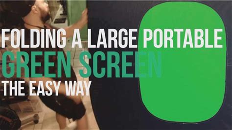 Folding A Portable Green Screen The Easy Way Youtube