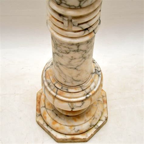 Antique Italian Alabaster Column Marylebone Antiques
