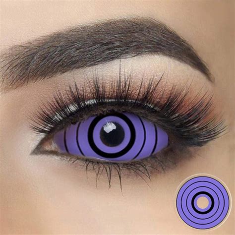 Purple Rinnegan Full Eye 22mm Sclera Halloween Contact Lenses