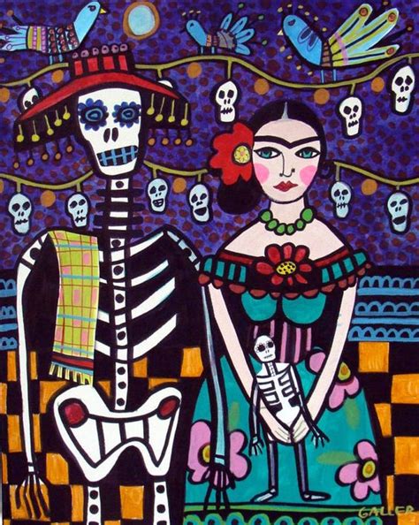 Today Day Of The Dead Mexican Folk Art Hg373 Folk Art Folk Art