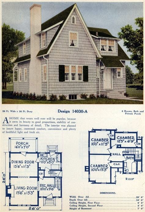 74 Beautiful Vintage Home Designs And Floor Plans From The 1920s Click