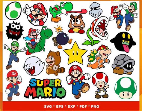 200 Designs Super Mario Svg Bundle Cricut