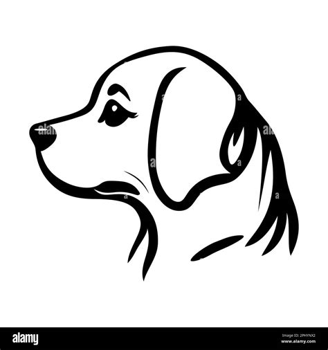 Dog Head Logo Design Abstract Silhouette Of A Dog Head Vector