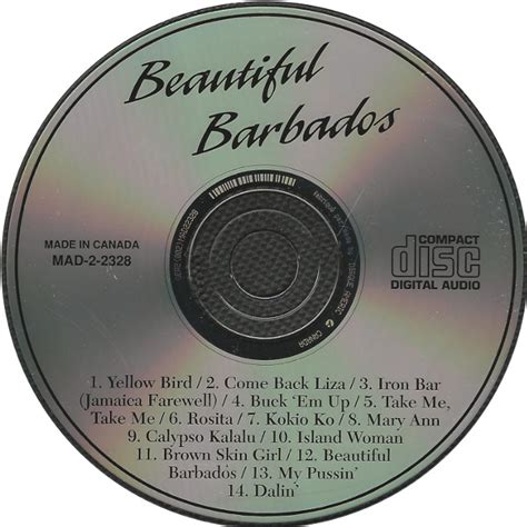 release “beautiful barbados” by steel drums of barbados cover art musicbrainz