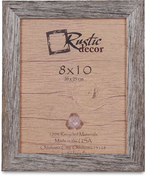 Reclaimed Wood Picture Frame 4x6 Shabby Recycled Chic S2046 Frames Home