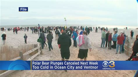 Extreme Cold Forces Ocean City To Cancel First Dip Polar Plunge Youtube