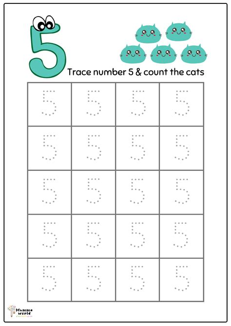 Number Trace Worksheets For Kids Activity Shelter Number Tracing 1