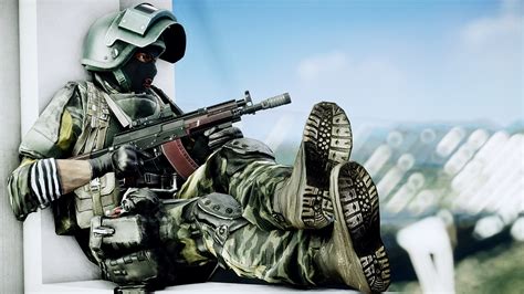 Picture Battlefield 4 Soldiers Assault Rifle Russian 1920x1080