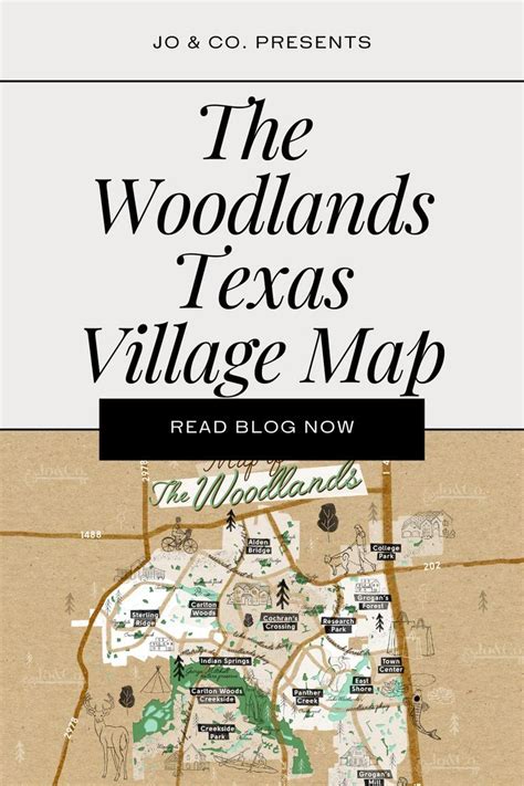 The Woodlands Texas Map What Are The Villages Of The Woodlands Texas
