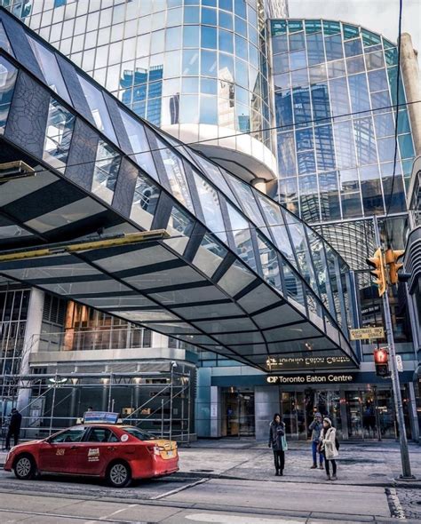 Games going on inside the arena are often displayed live on the outdoor screen. Toronto Malls Are Reopening Select Stores This Week