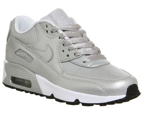 Nike Air Max 90 Metallic Silver Hers Trainers