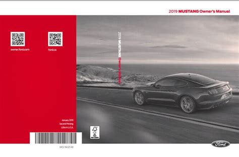 2019 Ford Mustang Owners Manual Pdf Manual Directory