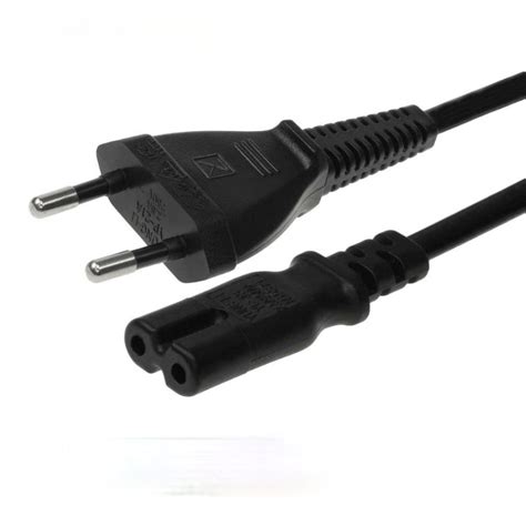 2pin Eu Power Cable 250v 2 5a Dc Plug Power Cord Iec Female End