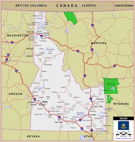 Road Maps Idaho And Maps On Pinterest