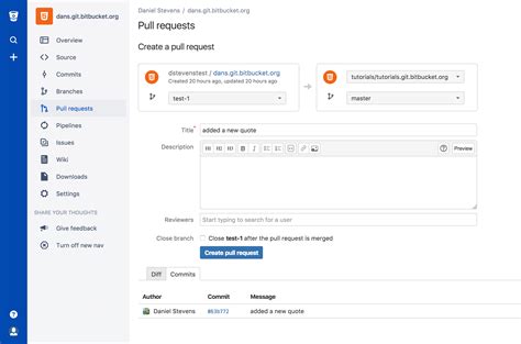 Creating a new branch is nothing more than creating a pointer to a given commit. Learn Branching with Bitbucket Cloud | Atlassian Git Tutorial