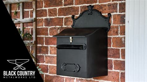 Espresso Black Goldhay Secure Post And Parcel Box Youtube