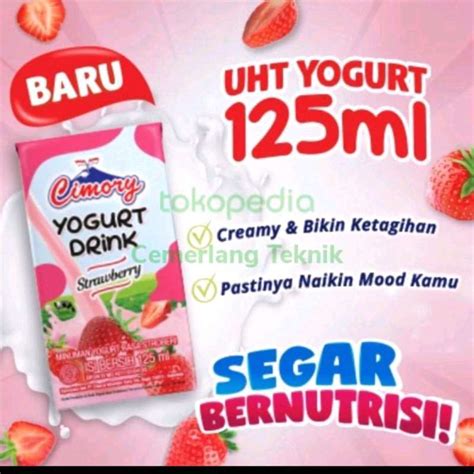 Jual Cimory Uht Yogurt Drink Ml Karton Isi Pcs Halal Di Seller