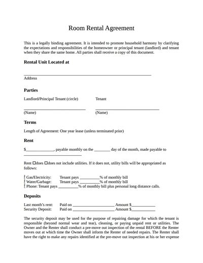 Give your house share security when letting to multiple tenants. Tenancy agreement templates in word Format - Excel Template