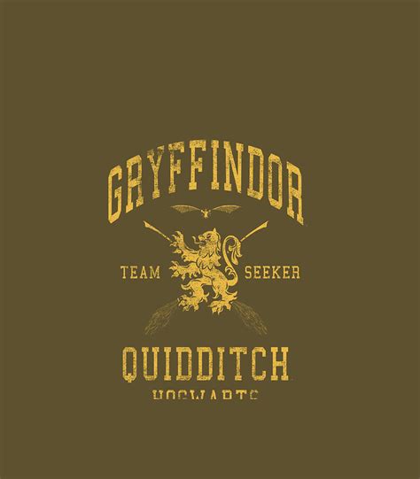Harry Potter Gryffindor Team Seeker Hogwarts Quidditch Digital Art By