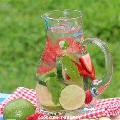 Infused Water With Fresh Fruit Cook Clean Repeat