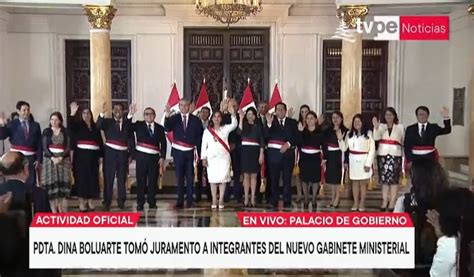 Dina Boluarte Tomó Juramentación Del Consejo De Ministros Diario Ep Perú