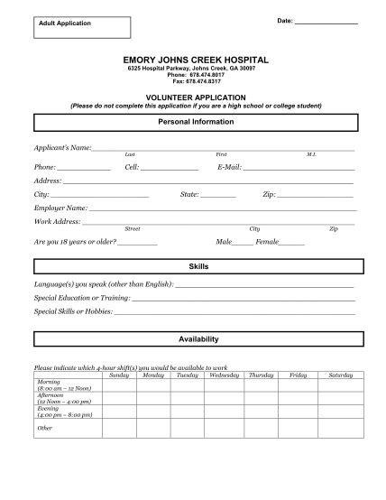 60 Sample College Application Form Free To Edit Download And Print