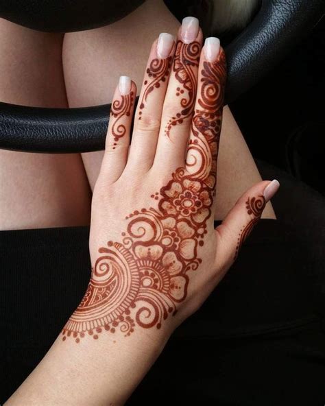 Floral Mehndi Design Backhand By Tattooboygirl Image